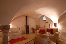 Sitting room with stove